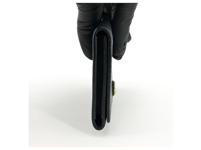 Portamonete Louis Vuitton Anae in pelle Mahina Nero - vista 4
