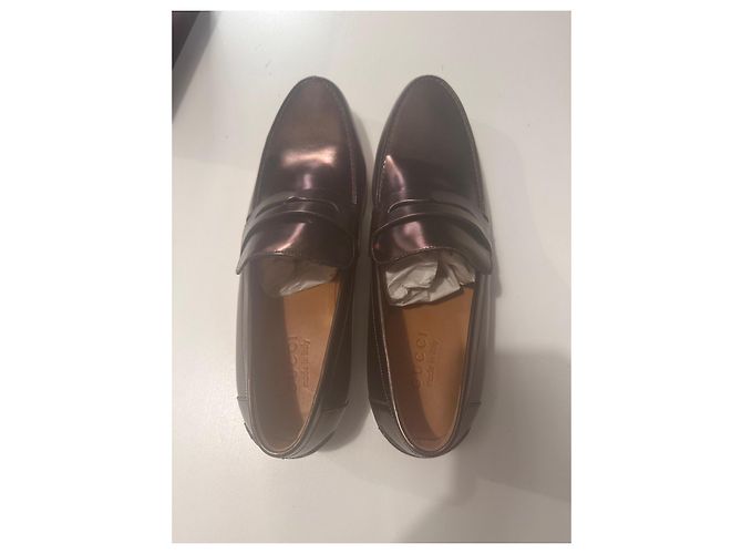 Mocassini Gucci in Pelle Marrone - vista 2
