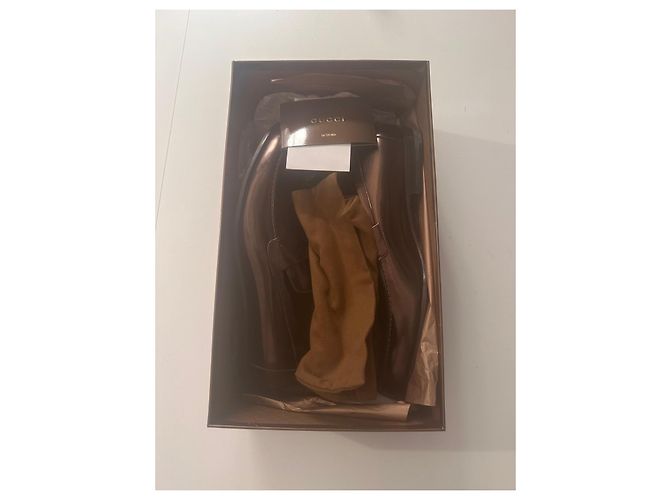 Mocassini Gucci in Pelle Marrone - vista 5