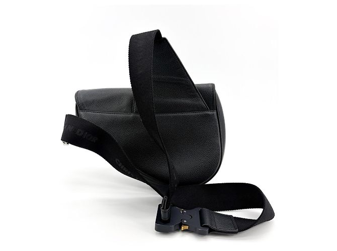 Christian Dior Saddle Leather Medium Black - view 2