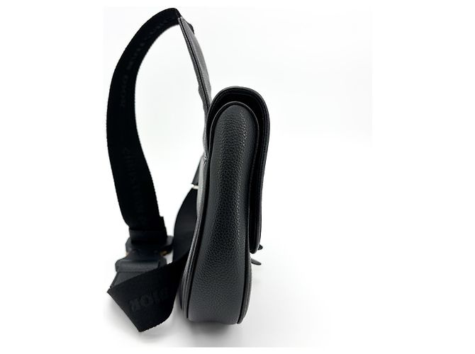 Christian Dior Saddle Leather Medium Black - view 4