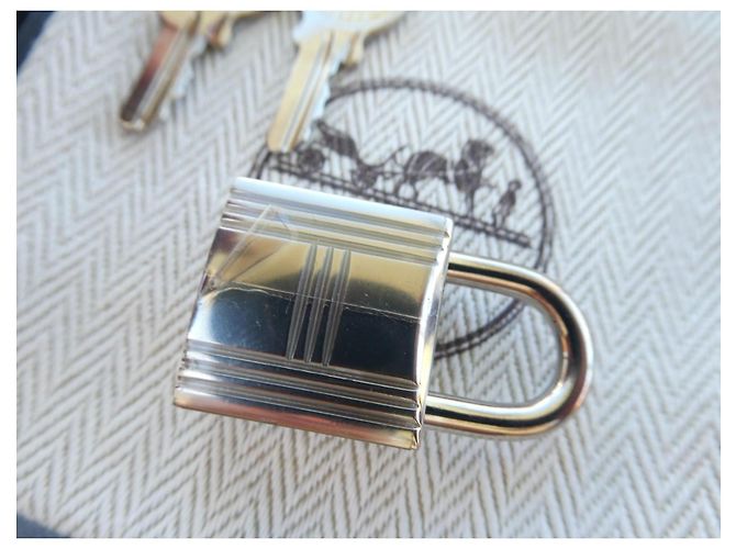 Set Lucchetto e Chiavi Hermès Metallo Argentato Argento - vista 6
