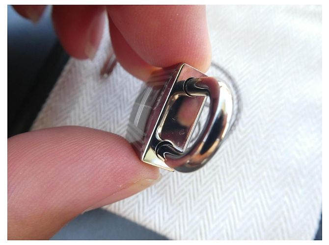 Set Lucchetto e Chiavi Hermès Metallo Argentato Argento - vista 7