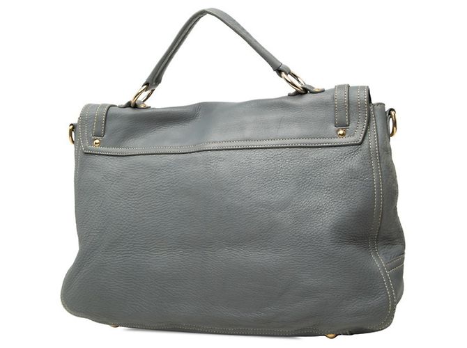 Borsa a mano e a tracolla Miu Miu in pelle grigio blu Marrone - vista 2