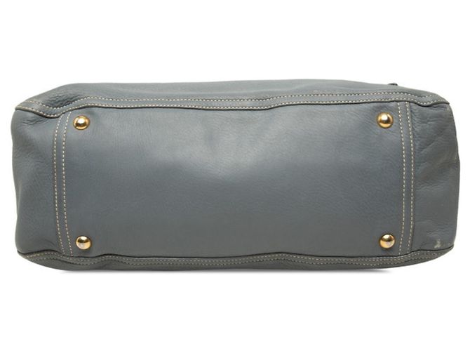 Borsa a mano e a tracolla Miu Miu in pelle grigio blu Marrone - vista 3