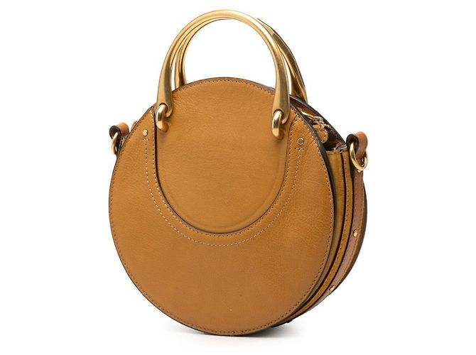 Chloé Pixie Handtasche aus braunem Leder und Wildleder - Ansicht 2