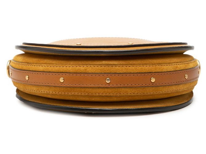 Chloé Pixie Handtasche aus braunem Leder und Wildleder - Ansicht 3