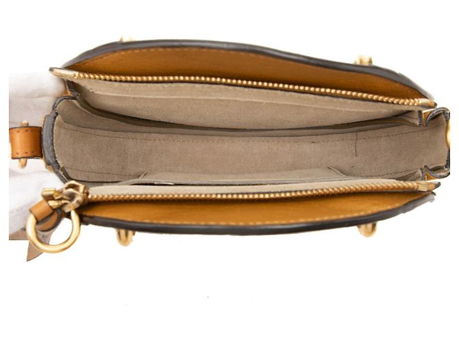 Chloé Pixie Handtasche aus braunem Leder und Wildleder - Ansicht 4