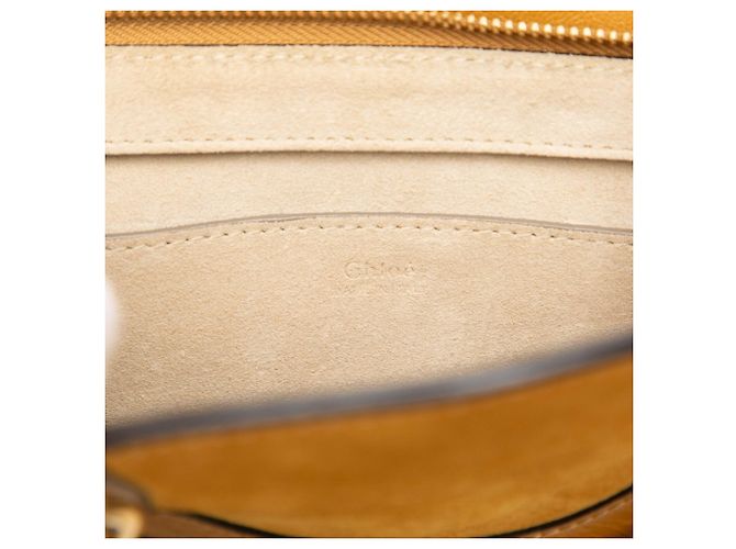 Chloé Pixie Handtasche aus braunem Leder und Wildleder - Ansicht 5