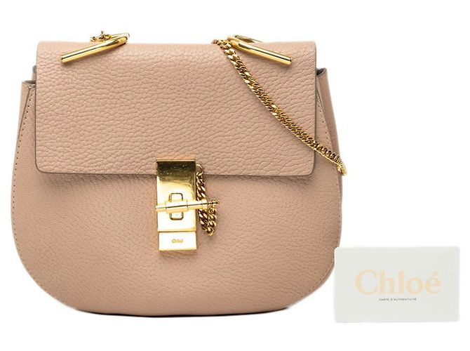 Bolso de hombro Chloé Drew Chain Rosa - vista 8