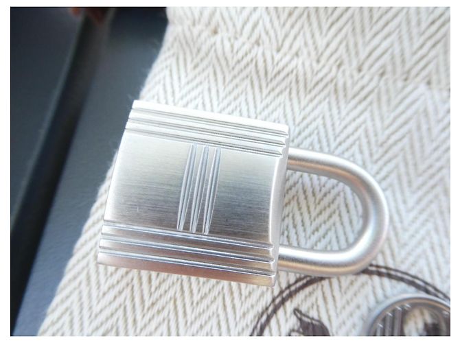 Lucchetto e Chiavi Hermès Argento Spazzolato Silver hardware - vista 5