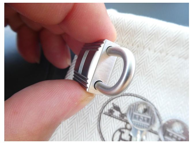 Lucchetto e Chiavi Hermès Argento Spazzolato Silver hardware - vista 6