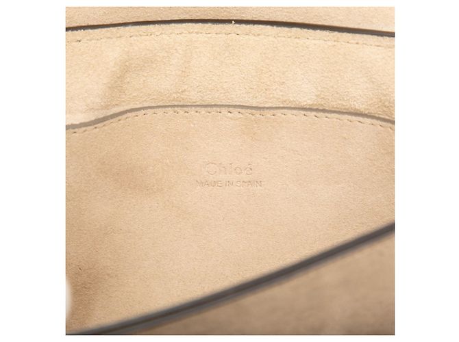 Borsa a tracolla Chloé Faye con logo impresso Beige - vista 6