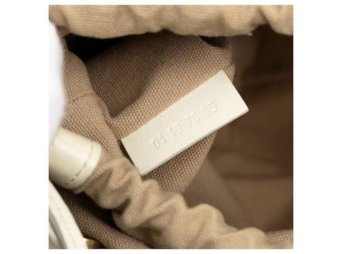 Borsa a mano/Borsa a tracolla Chloé ROY Logo Marrone Bianco Beige - vista 6