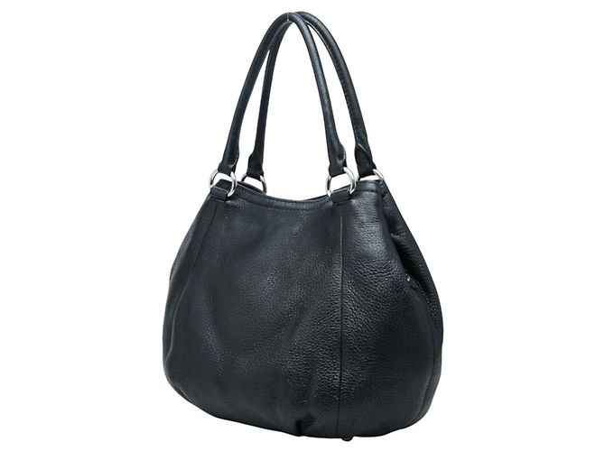 Sac à main Prada avec plaque logo triangle Noir - vue 2