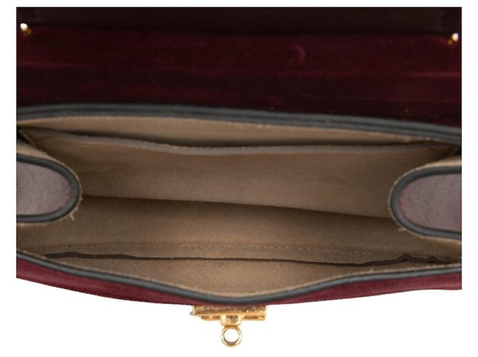 Chloé Drew Crossbody Shoulder Bag Bordeaux - Ansicht 5