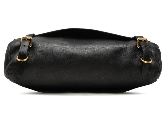 Borsa a tracolla Burberry in pelle nera Nero - vista 3