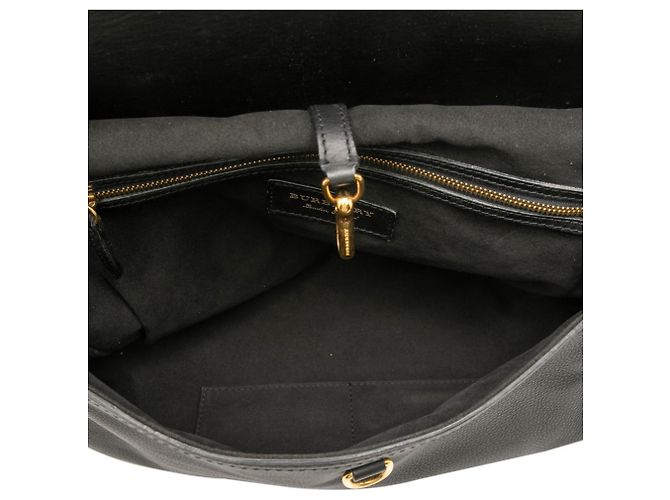 Borsa a tracolla Burberry in pelle nera Nero - vista 4
