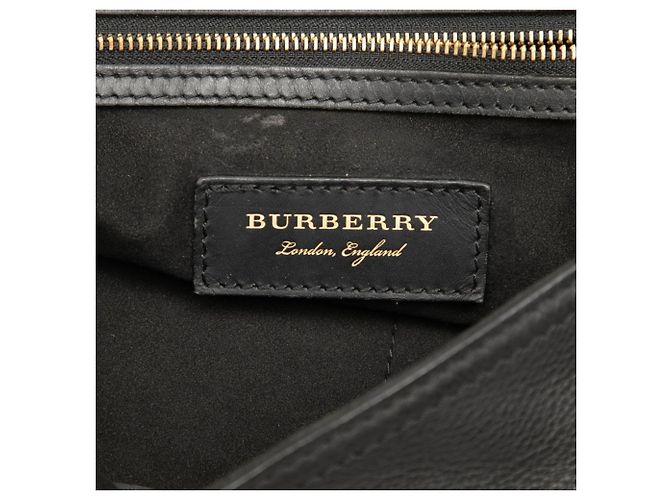 Borsa a tracolla Burberry in pelle nera Nero - vista 5