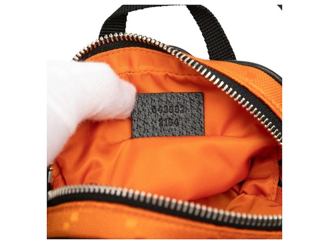 Borsa a tracolla Gucci Off the Grid Nero Arancione - vista 6