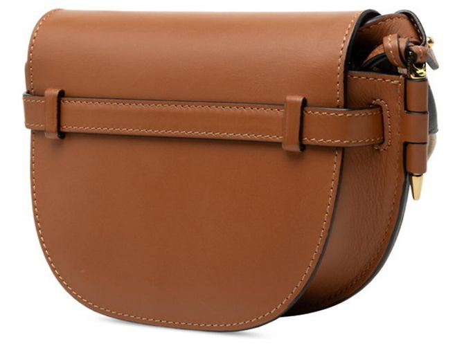 Bolsa de ombro Loewe Gate Marrom Bege - vista 2
