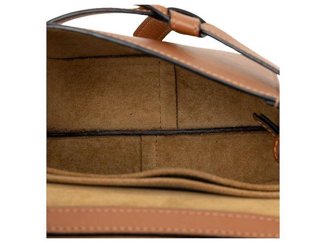 Bolsa de ombro Loewe Gate Marrom Bege - vista 4