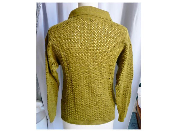 Soeur SŒUR Alpaka-Mischung Pullover Ajouré Grün - Ansicht 2