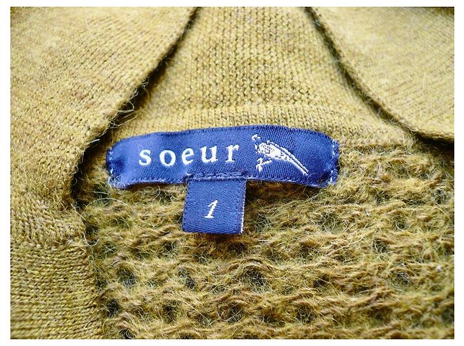 Soeur SŒUR Alpaka-Mischung Pullover Ajouré Grün - Ansicht 3