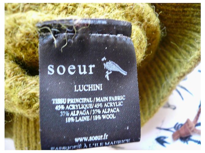 Soeur SŒUR Alpaka-Mischung Pullover Ajouré Grün - Ansicht 4