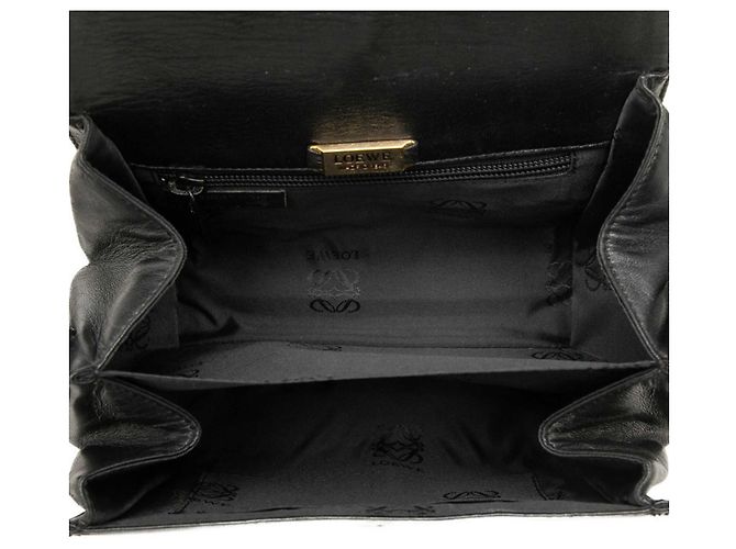 Loewe Anagram schwarze Leder Umhängetasche - Ansicht 4