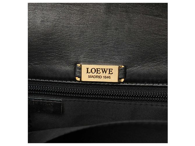 Loewe Anagram schwarze Leder Umhängetasche - Ansicht 5
