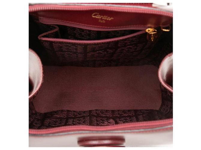 Zaino Cartier Must Line in pelle Bordeaux Bordò - vista 4