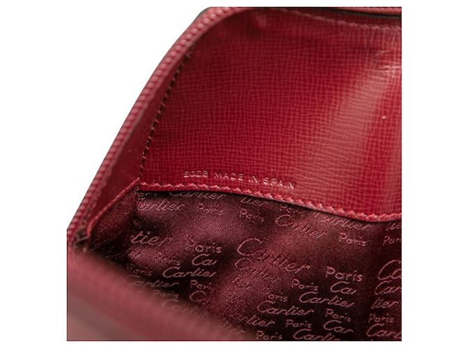 Zaino Cartier Must Line in pelle Bordeaux Bordò - vista 6