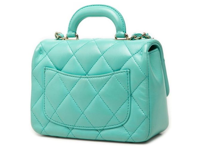 Timeless Borsa a tracolla con manico e catena Chanel Coco Mark Matelassé Arancione - vista 2