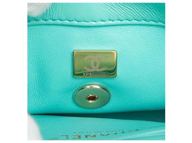 Timeless Borsa a tracolla con manico e catena Chanel Coco Mark Matelassé Arancione - vista 6