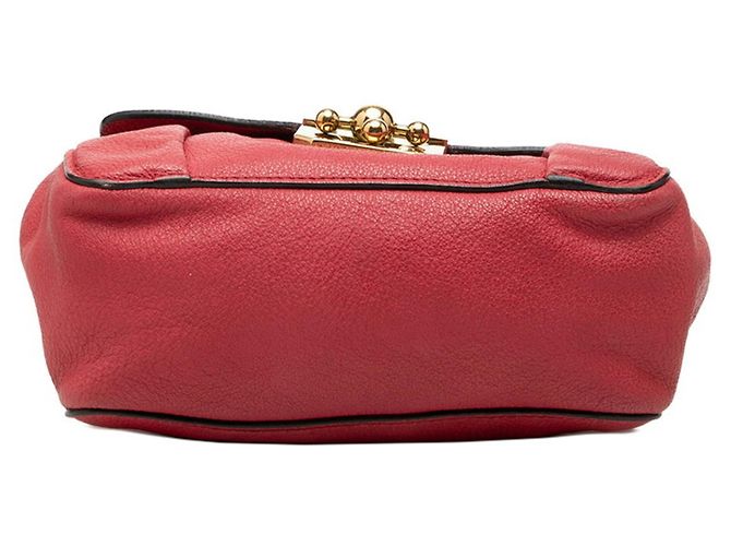 Chloé Elsie Umhängetasche aus rosa Leder mit Kette Pink - Ansicht 3
