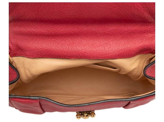 Chloé Elsie Umhängetasche aus rosa Leder mit Kette Pink - Ansicht 4