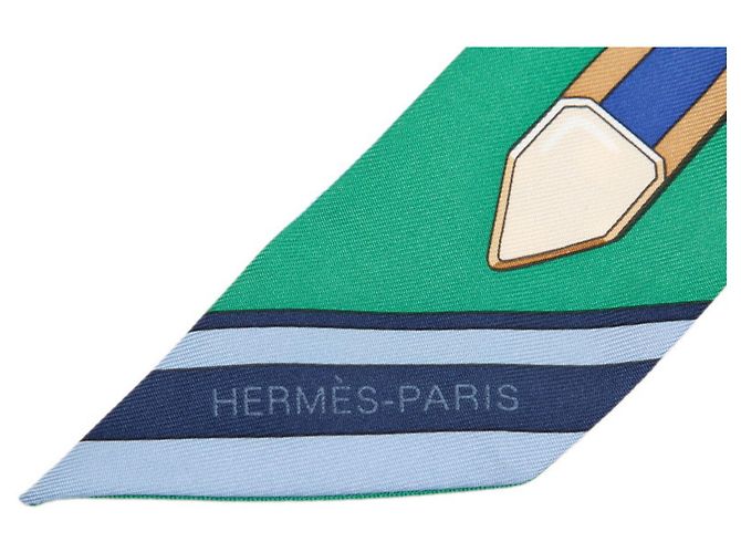 Hermès Pañuelo Twilly Grand Tralala Hermes Multicolor Verde - vista 2