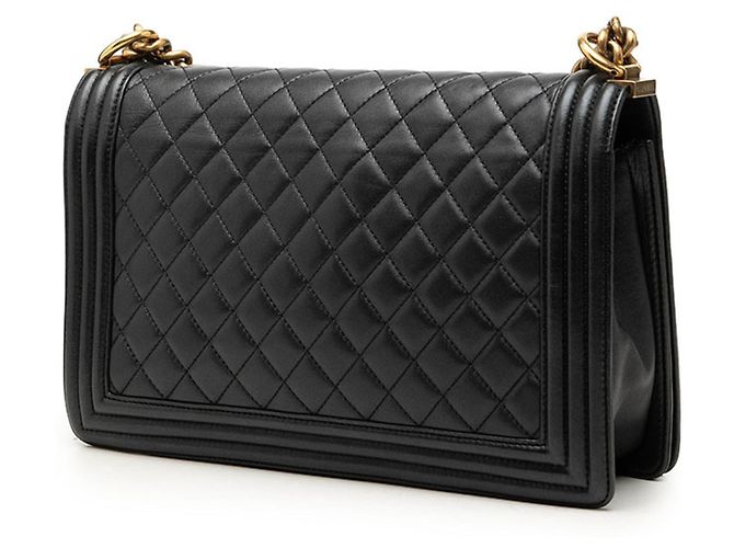 Borsa a spalla Chanel Boy Chanel 28 con catena Nero - vista 2