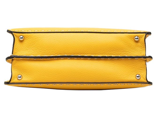 Fendi Peekaboo Selleria I.U Medium Handtasche Gelb - Ansicht 3