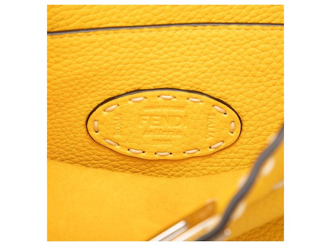 Fendi Peekaboo Selleria I.U Medium Handtasche Gelb - Ansicht 5