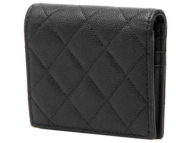 Portafoglio bi-fold Chanel Coco Mark Matelassé Nero - vista 2