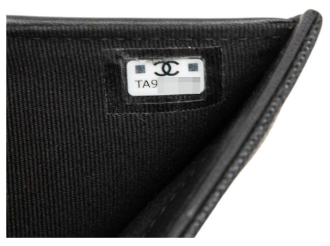 Portafoglio bi-fold Chanel Coco Mark Matelassé Nero - vista 7