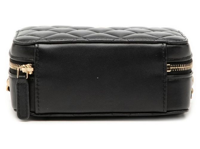 Bolso Camera Chanel Coco Mark Matelassé Negro Dorado - vista 3