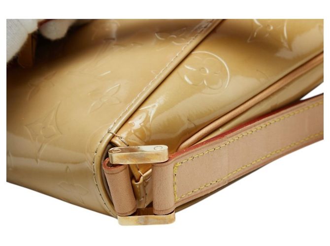 Borsa a tracolla Louis Vuitton Monogram Vernis Thompson Street Beige - vista 6