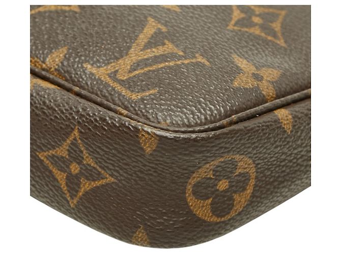 Borsa Louis Vuitton Monogram Pochette Accessoires Marrone - vista 6