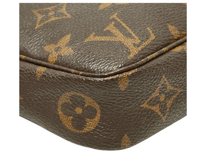 Borsa Louis Vuitton Monogram Pochette Accessoires Marrone - vista 7