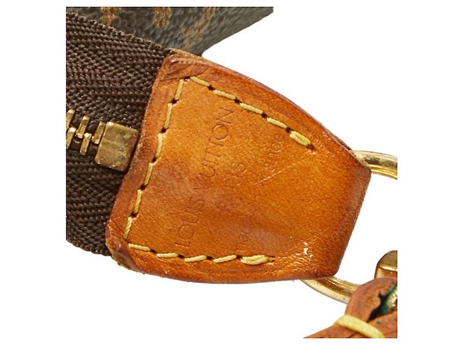 Borsa Louis Vuitton Monogram Pochette Accessoires Marrone - vista 8