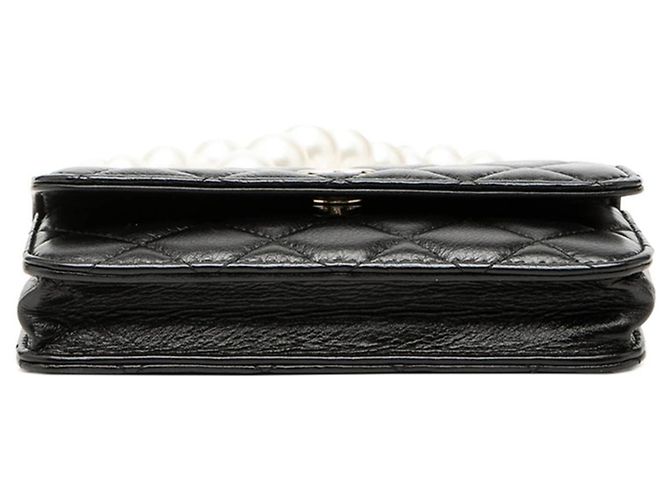 Borsa a tracolla Chanel Coco Mark Matelassé Nero - vista 3