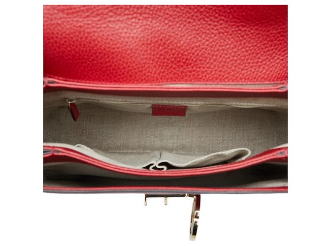 Borsa a mano Gucci Interlocking G Borsa a tracolla con catena Rosso - vista 10